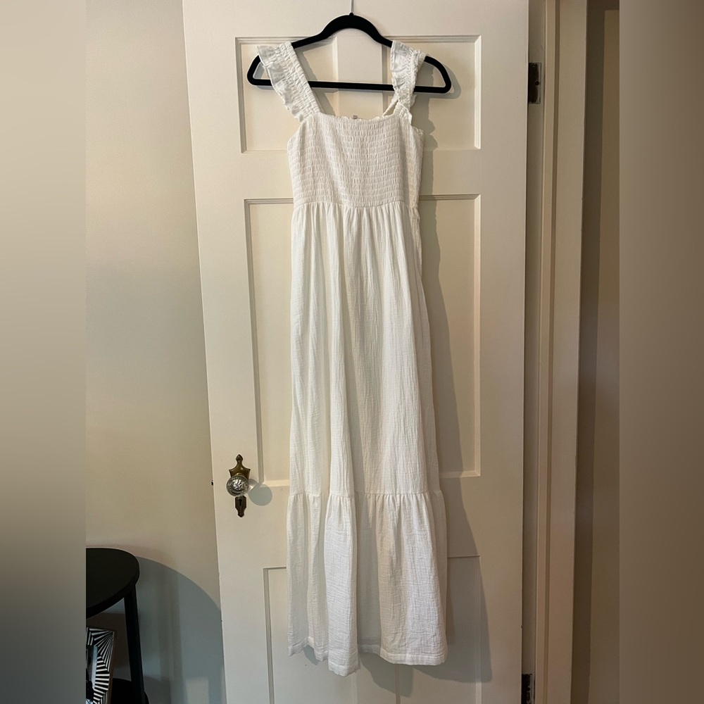 Soma Cotton Gauze Maxi Dress with built-in bra size xs.